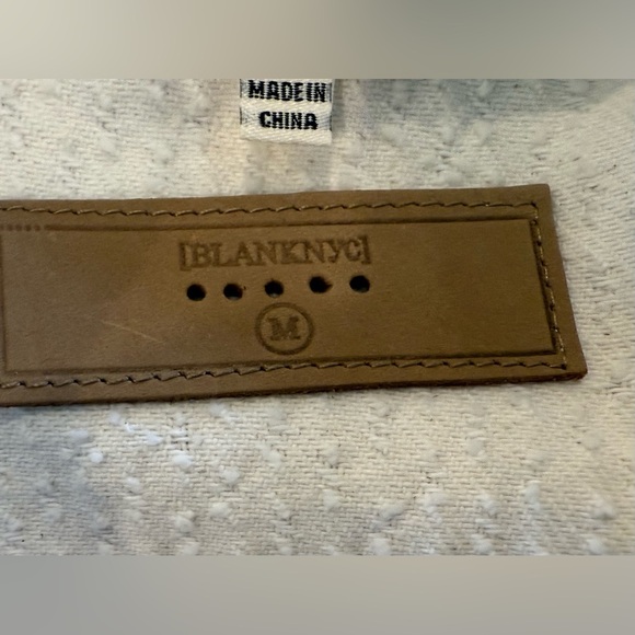 Blank NYC Ecru Cropped Punch Hole Shirt Jacket with Pockets - Picture 11 of 14